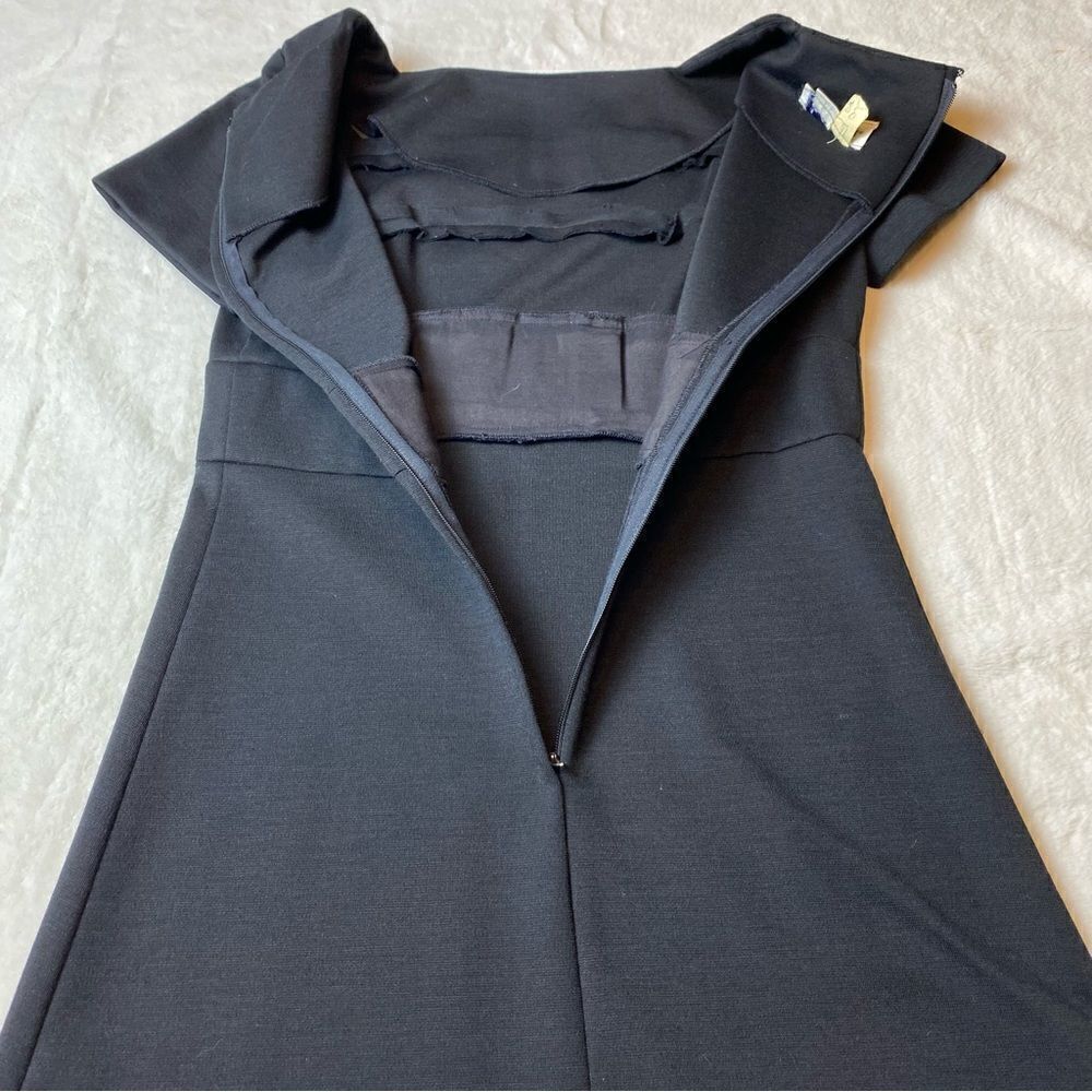 Knits By L'Aiglon Vintage Black Dress Size 12 - Picture 7 of 13